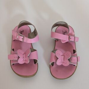 Pink Footmates Sandals Size 7 Butterfly